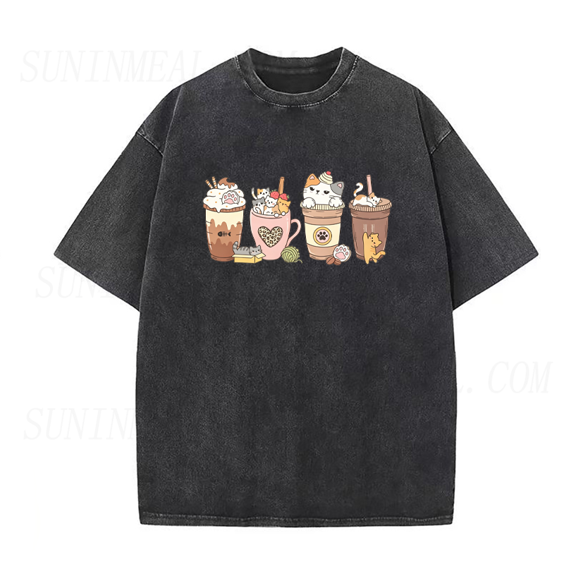 Cat Coffee Unisex Tee