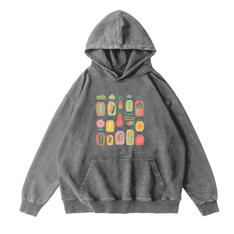 Colorful Pickle Veggie Unisex Hoodie
