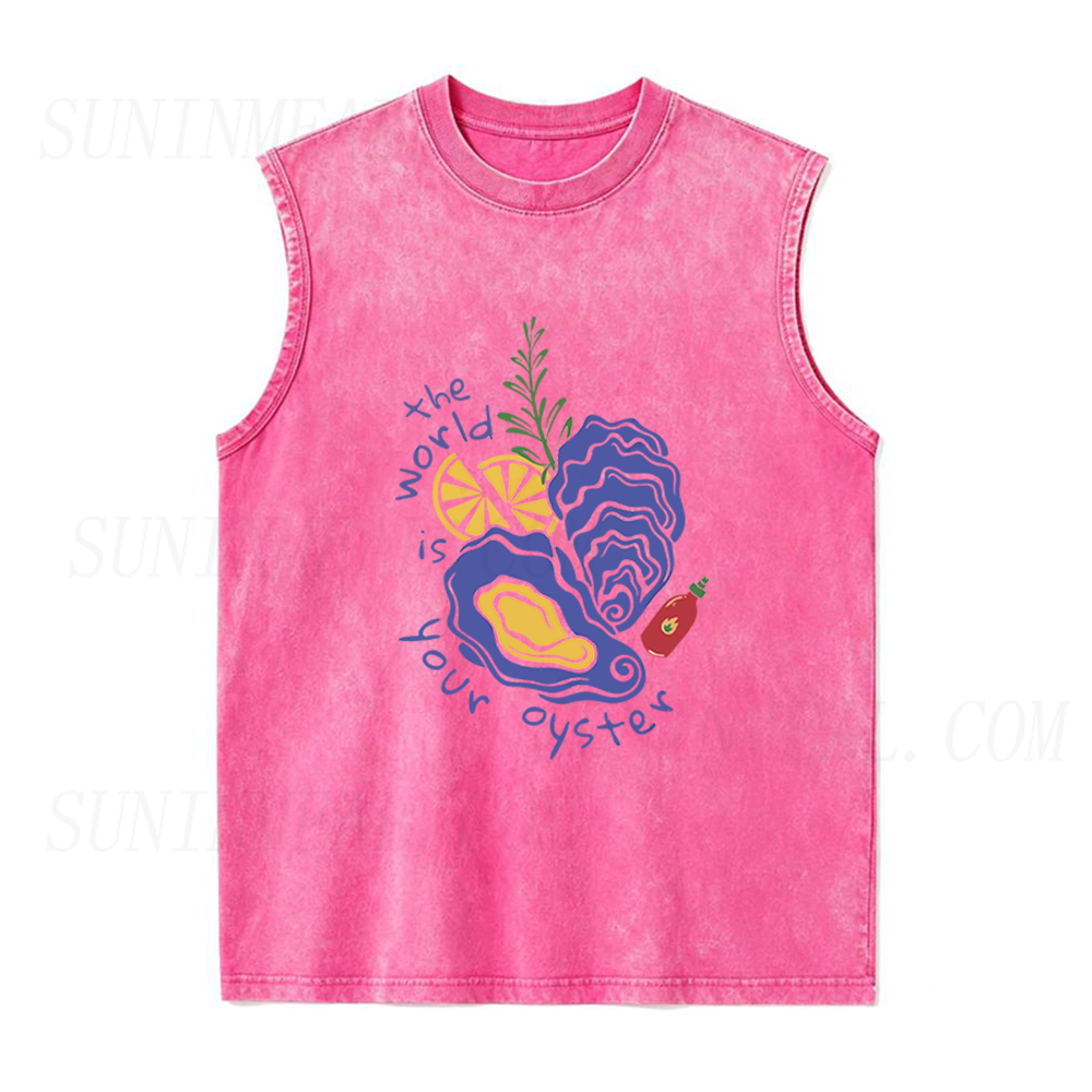 The World Is Your Oyster Unisex Tank Top