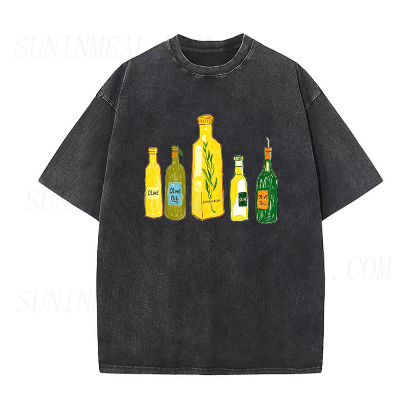 Olive Oil Bottles Unisex Tee