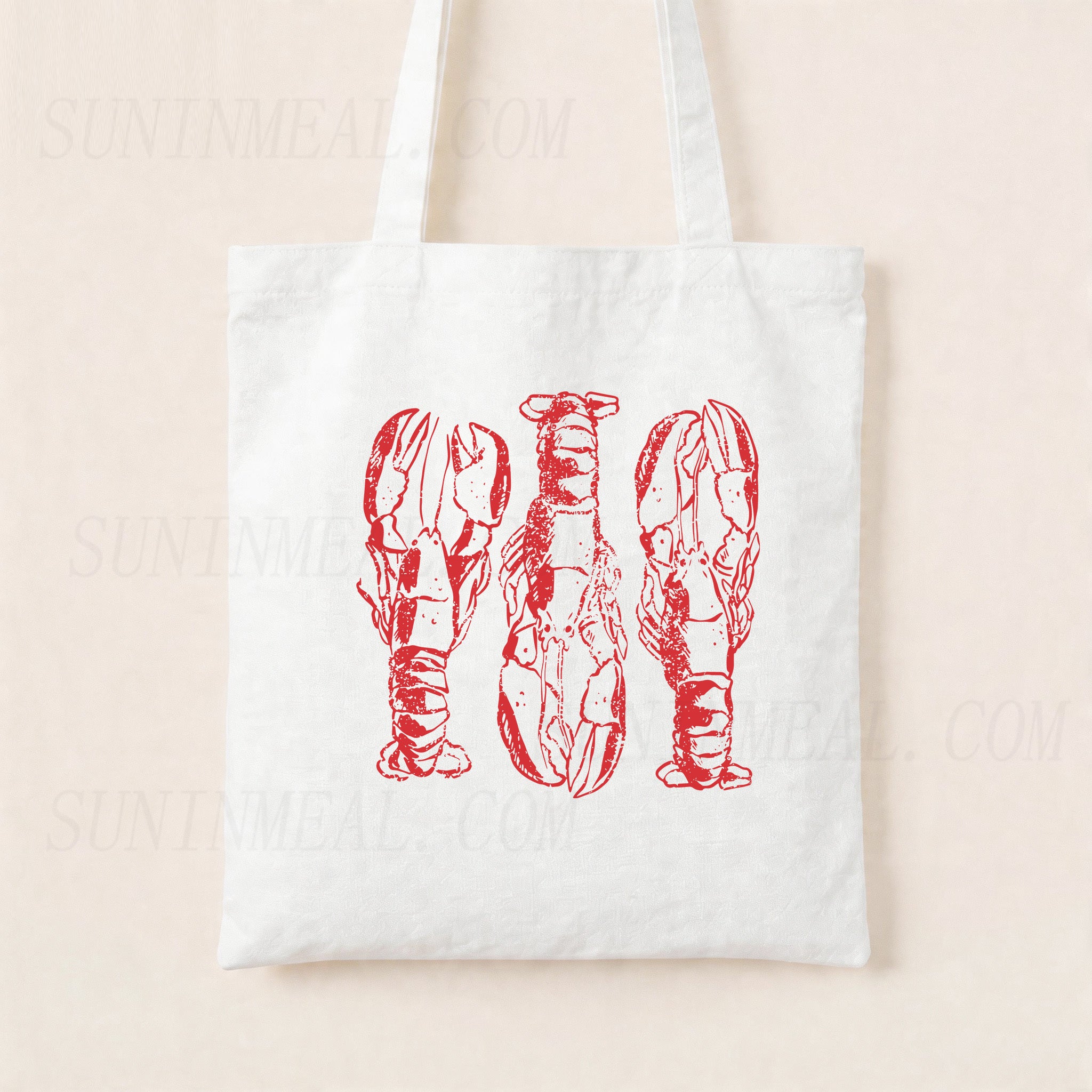 Lobster Canvas Tote Bag