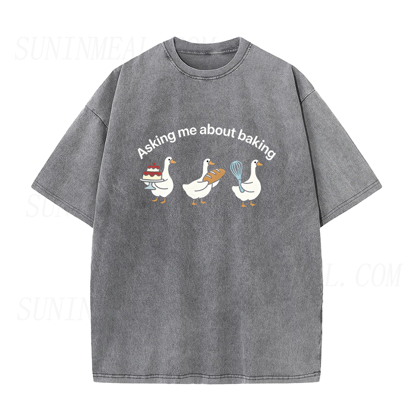 Baking Ducks Ask Me Anything Unisex Tee