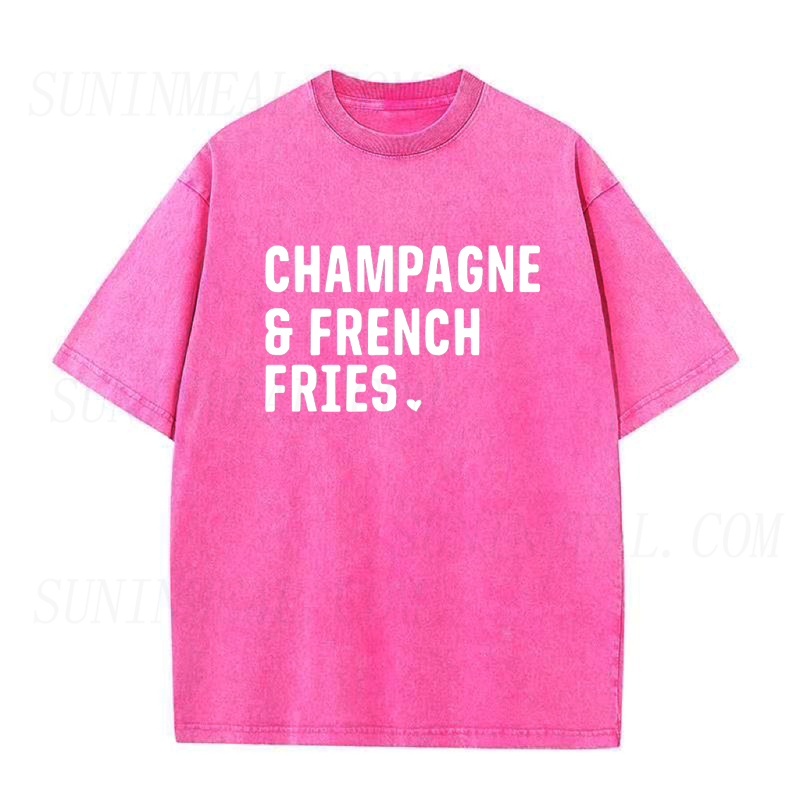 Champagne & French Fries Unisex Tee