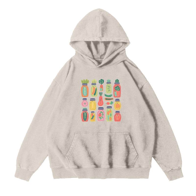 Colorful Pickle Veggie Unisex Hoodie