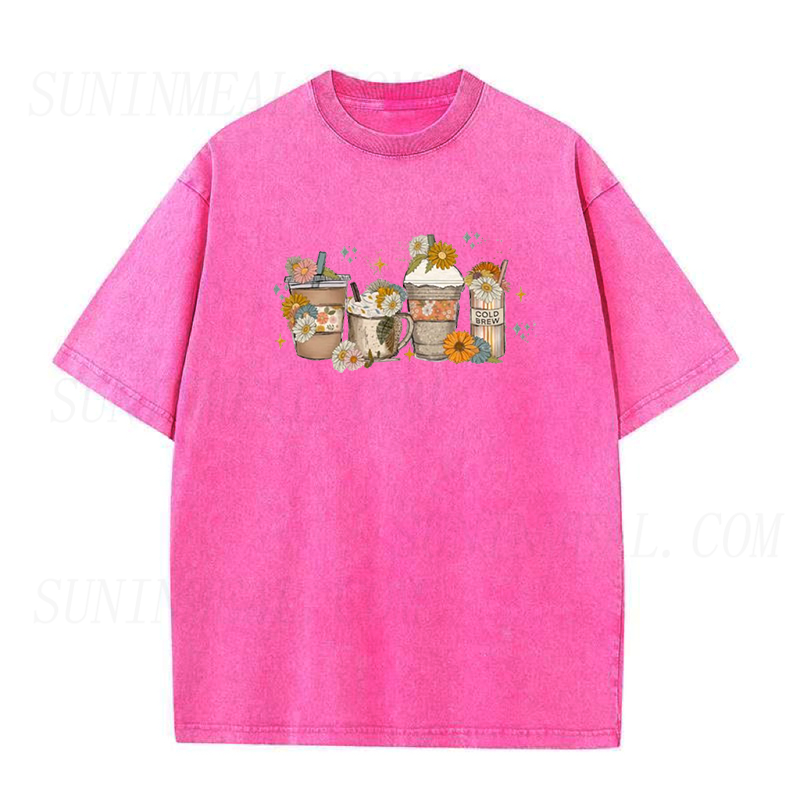 Coffee Floral Unisex Tee