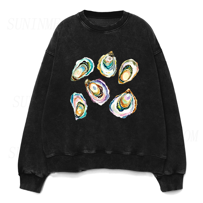 Watercolor Oyster Unisex Crewneck Sweatshirt