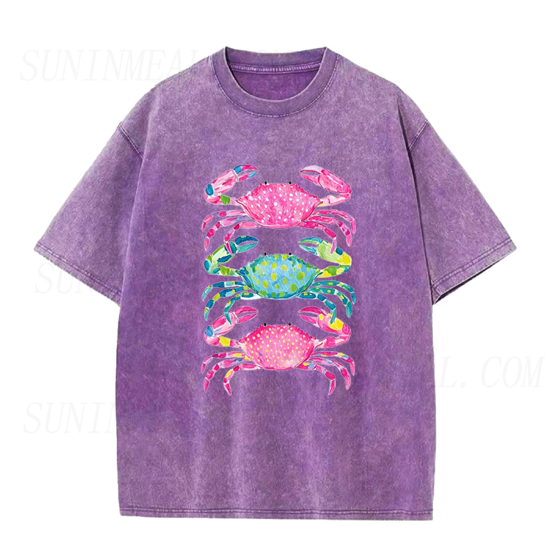 Coastal Crab Vibes Unisex Tee