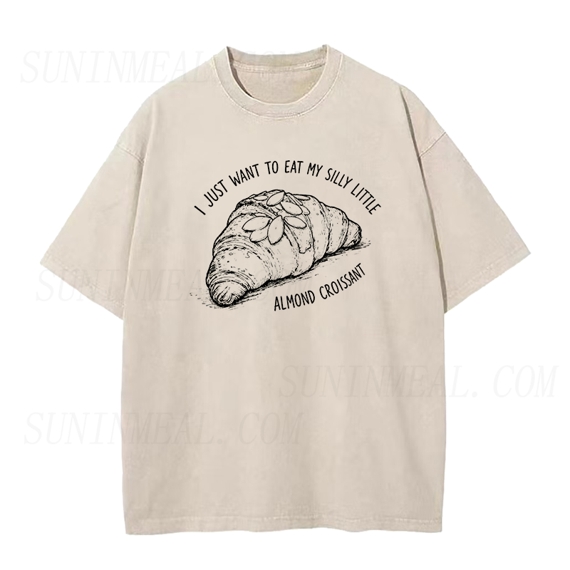 Silly Little Almond Croissant Unisex Tee