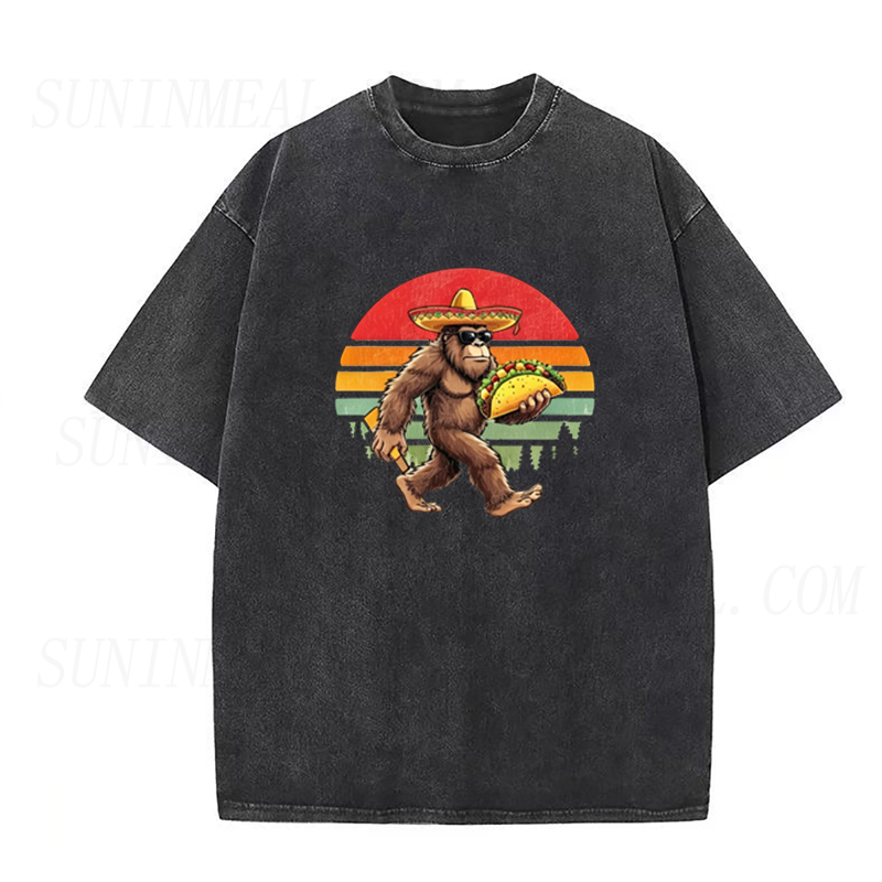 Retro Bigfoot Taco Unisex Tee