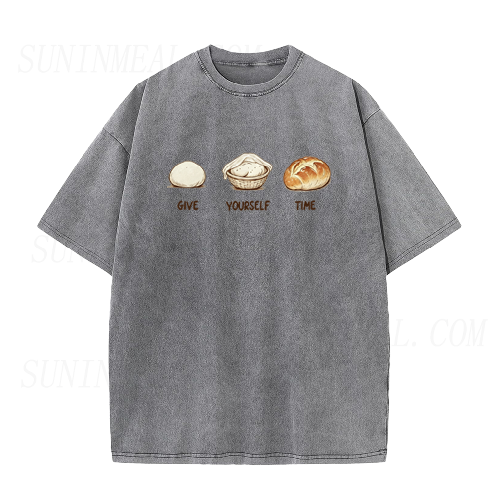 Give Yourself Time Bread Rising Graphic Unisex Tee