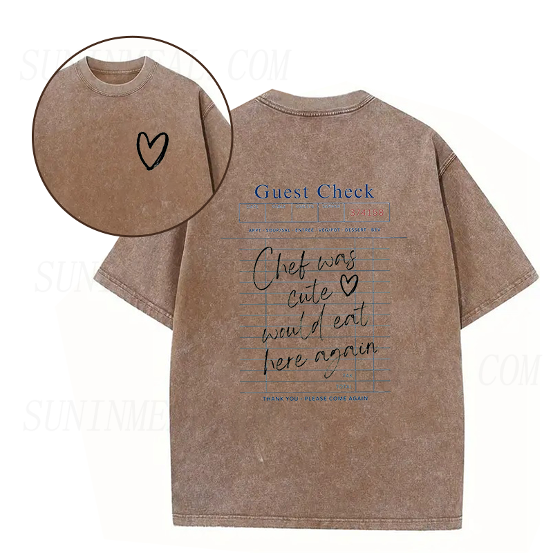 Chef Was Cute Would Eat Here Again Unisex Tee