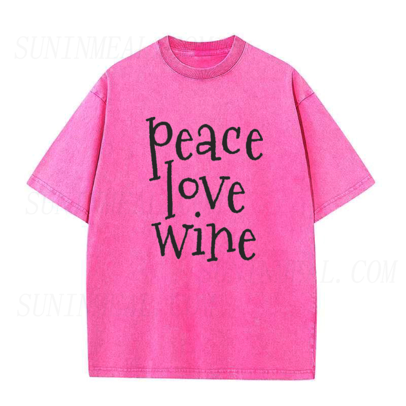 Peace Love Wine Unisex Tee