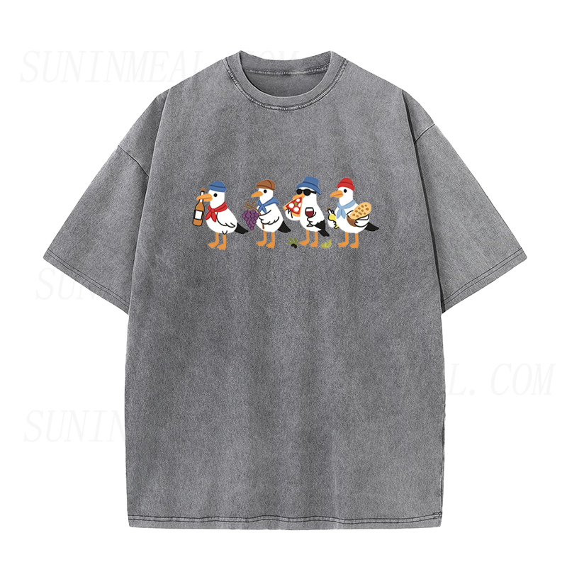 Food & Wine Seagulls Unisex Tee