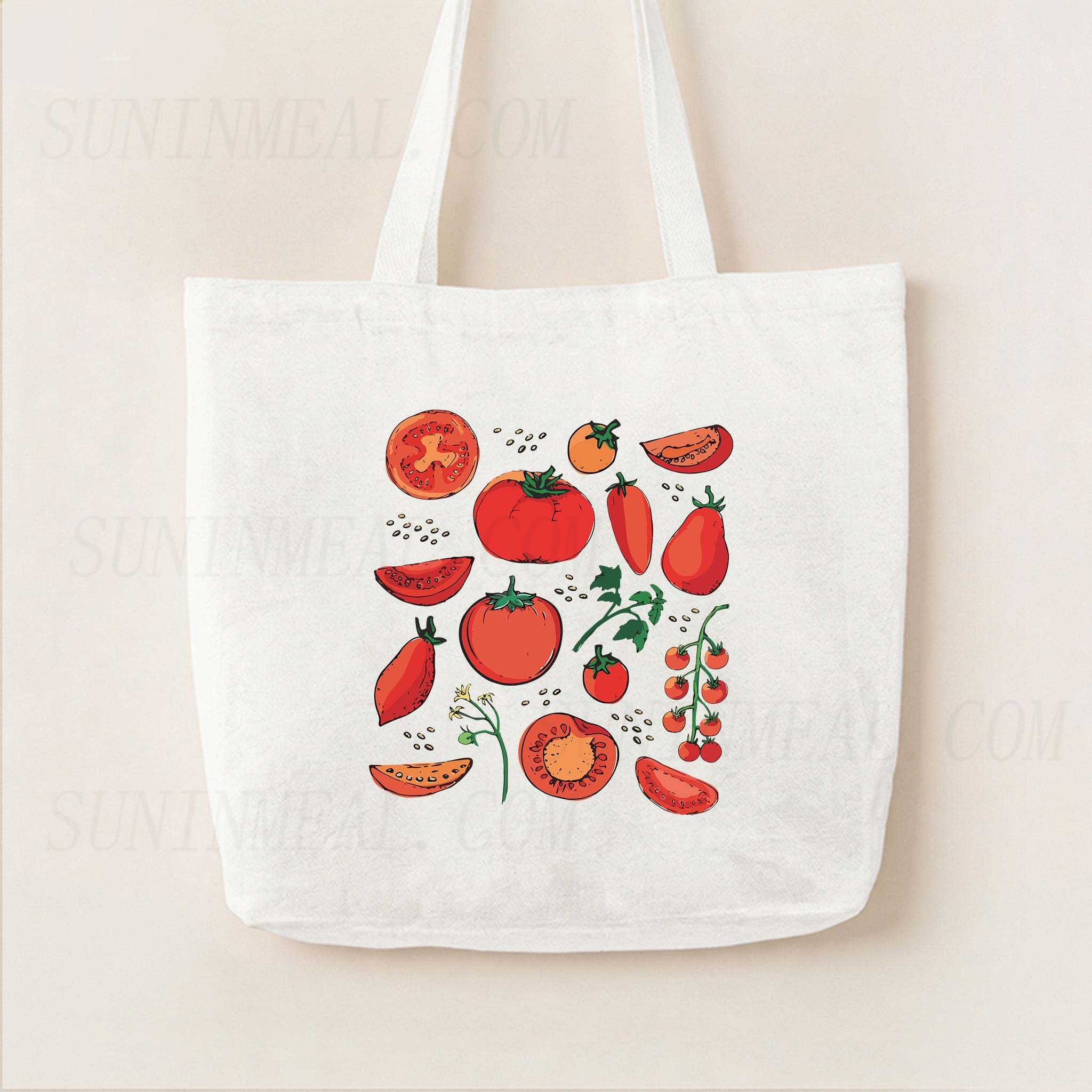 Tomato Canvas Tote Bag