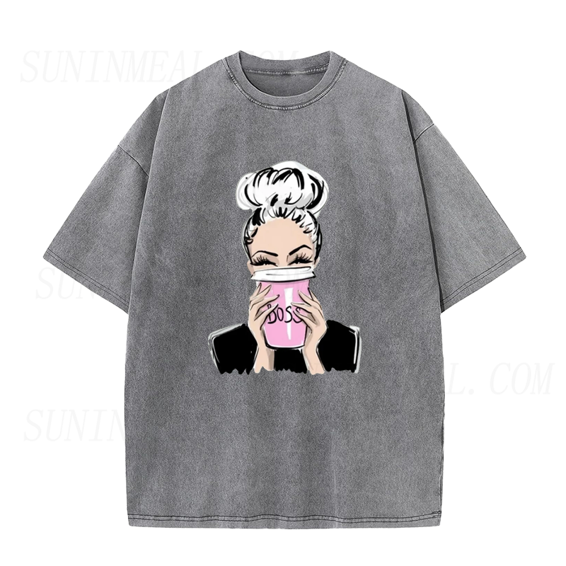 Coffee Drinking Boss Lady Tee