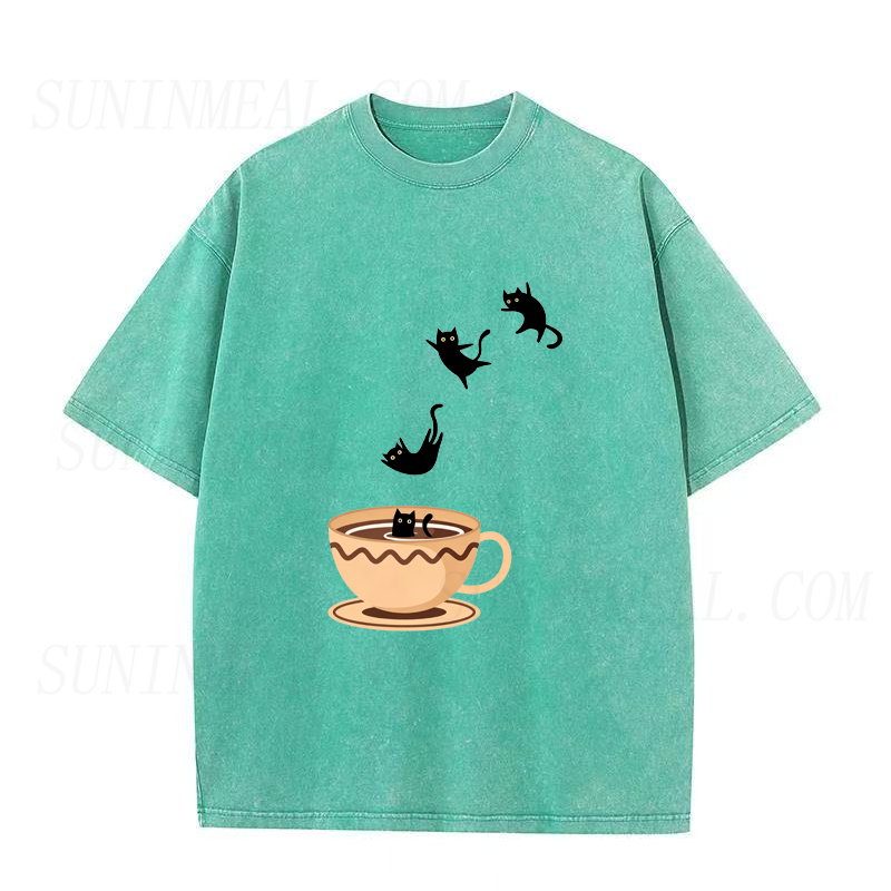 Cats in Coffee Unisex Tee
