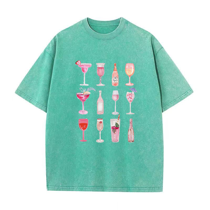Pink Champagne Cocktail Unisex Tee