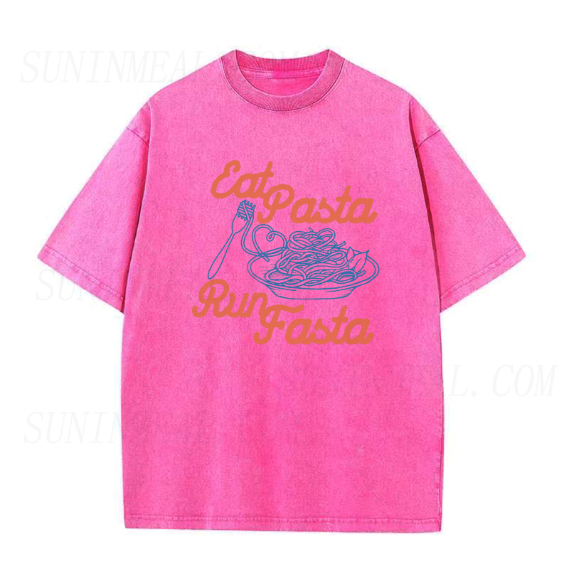 Eat Pasta Run Fasta Unisex Tee