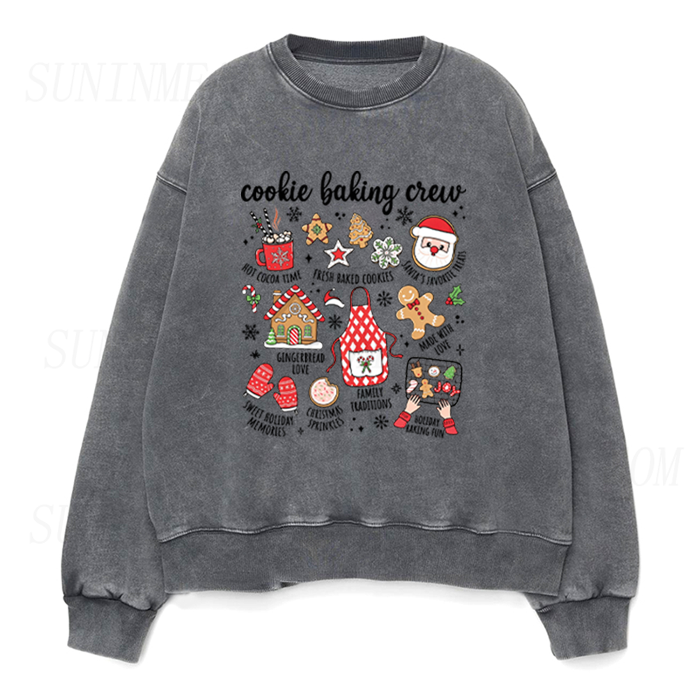 Cookie Baking Crew Christmas Unisex Crewneck Sweatshirt