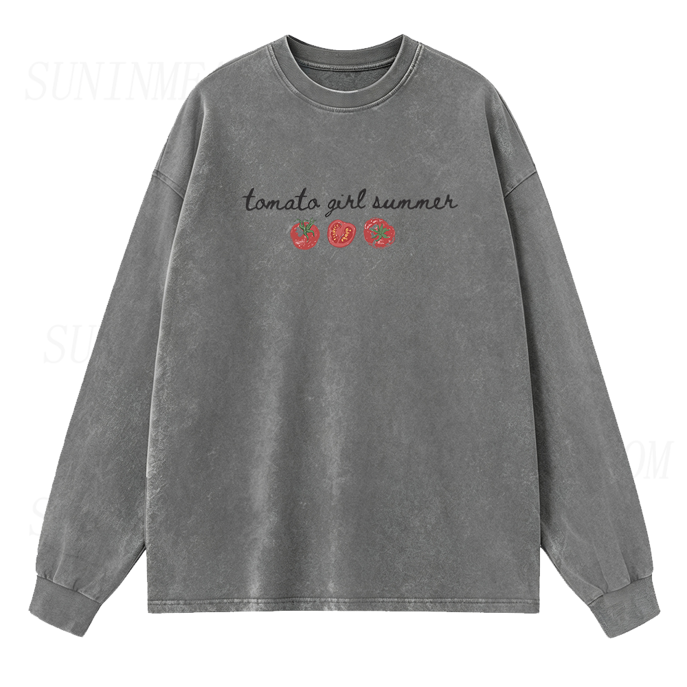 Tomato Girl Summer Long Sleeve Unisex Tee