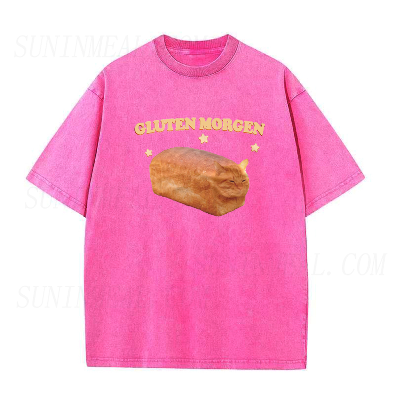 Gluten Morgen Funny Cat Meme Unisex Tee