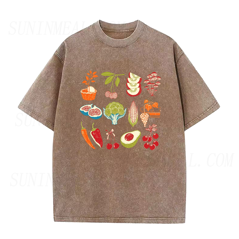 Retro Harvest Vegetable Unisex Tee