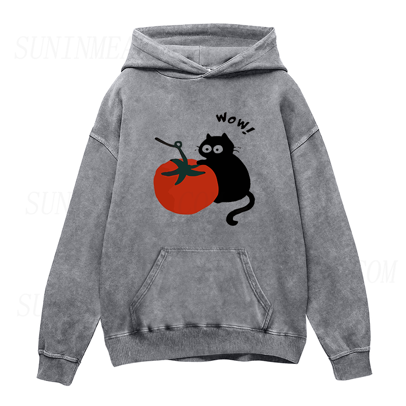 wow tomato cat Unisex Hoodie