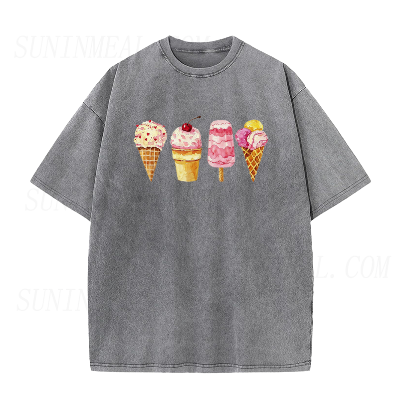 Summer Ice Cream Set Unisex Tee