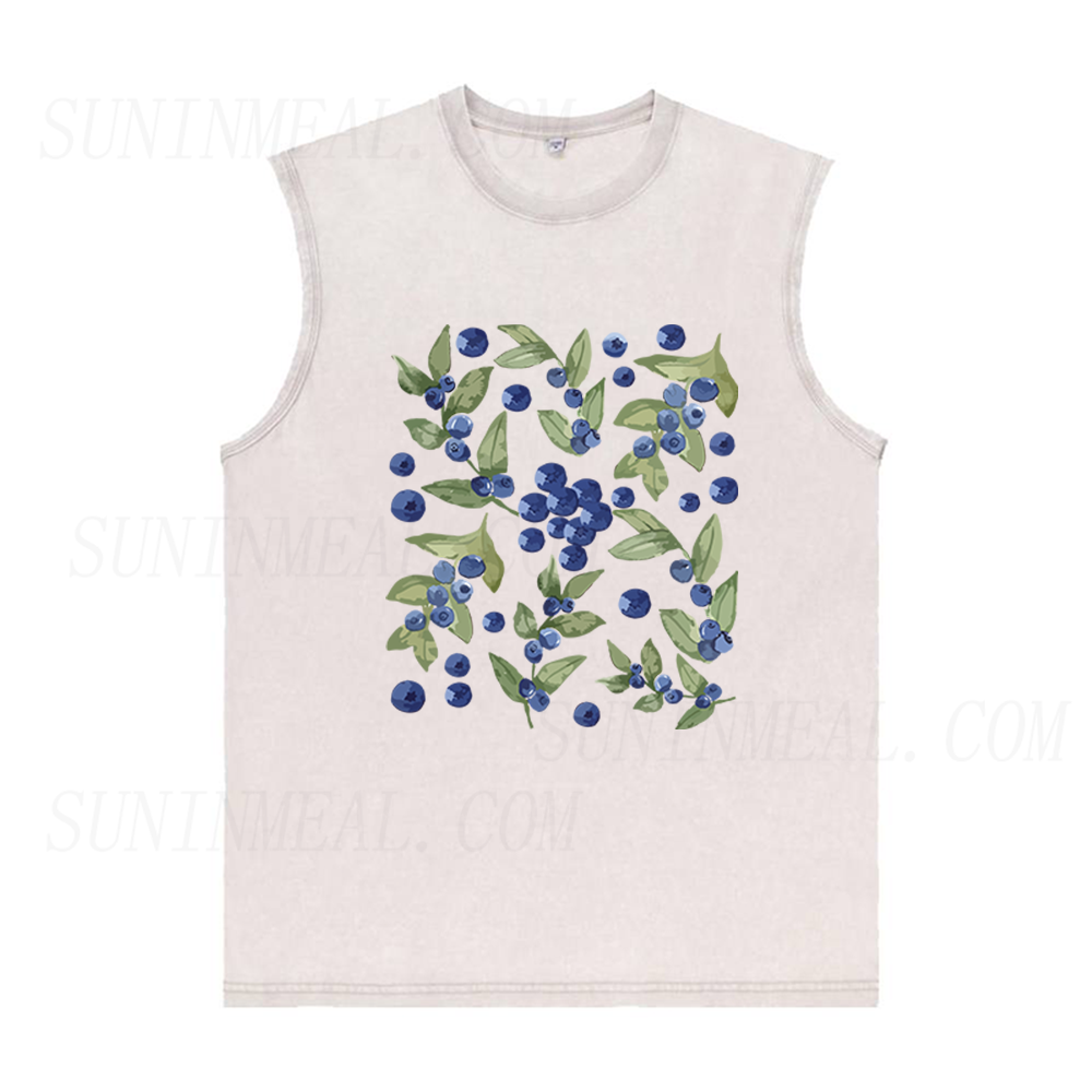 Blueberry Summer Fruits Unisex Tank Top