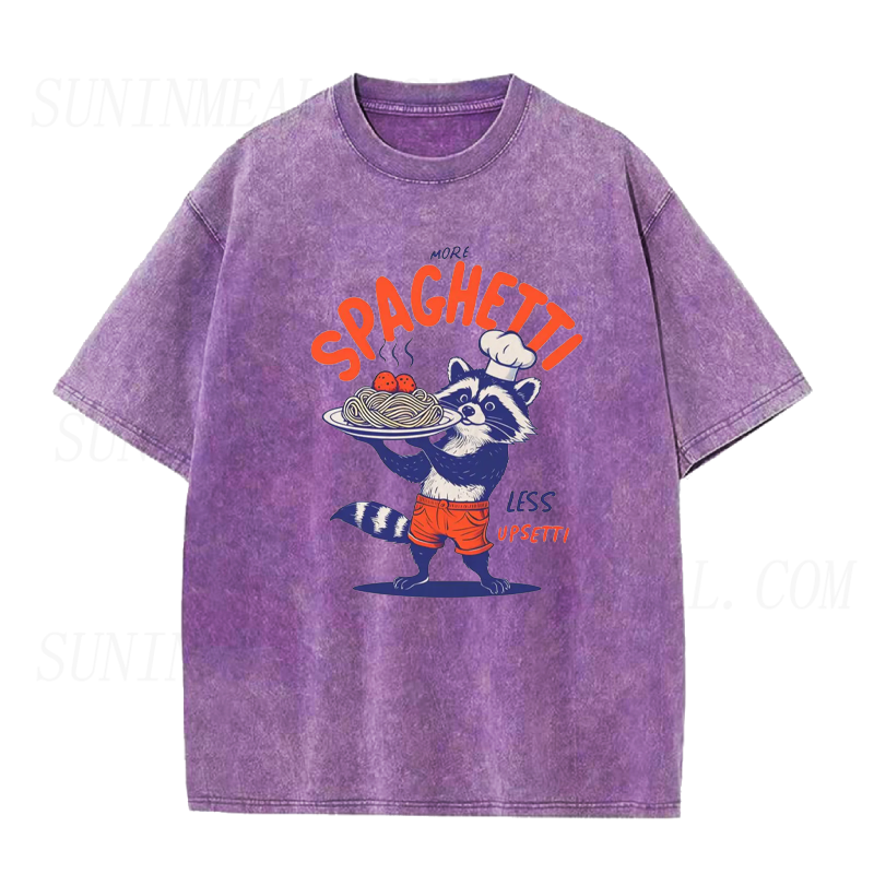Raccoon Chef More Spaghetti Less Upsetti Tee