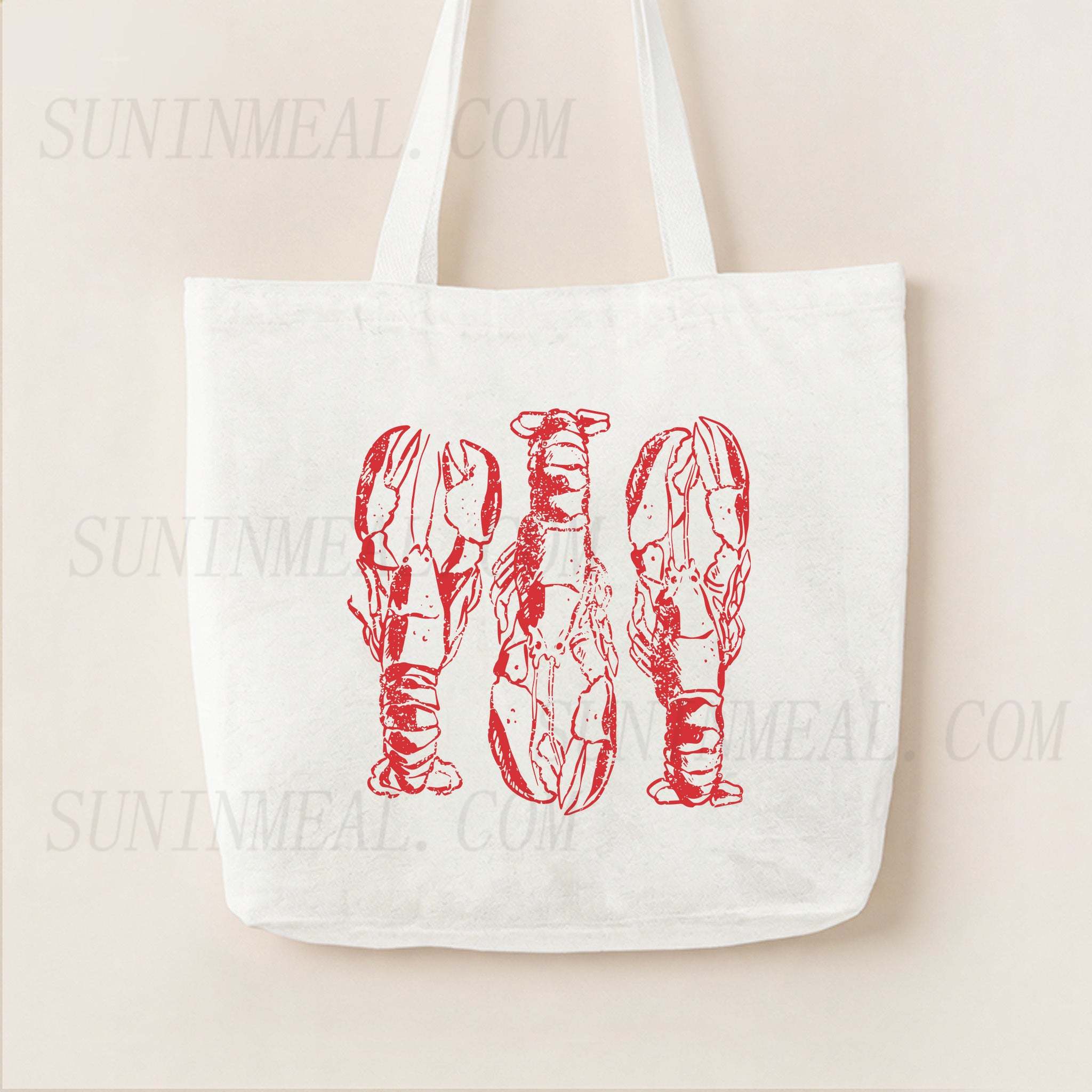 Lobster Canvas Tote Bag