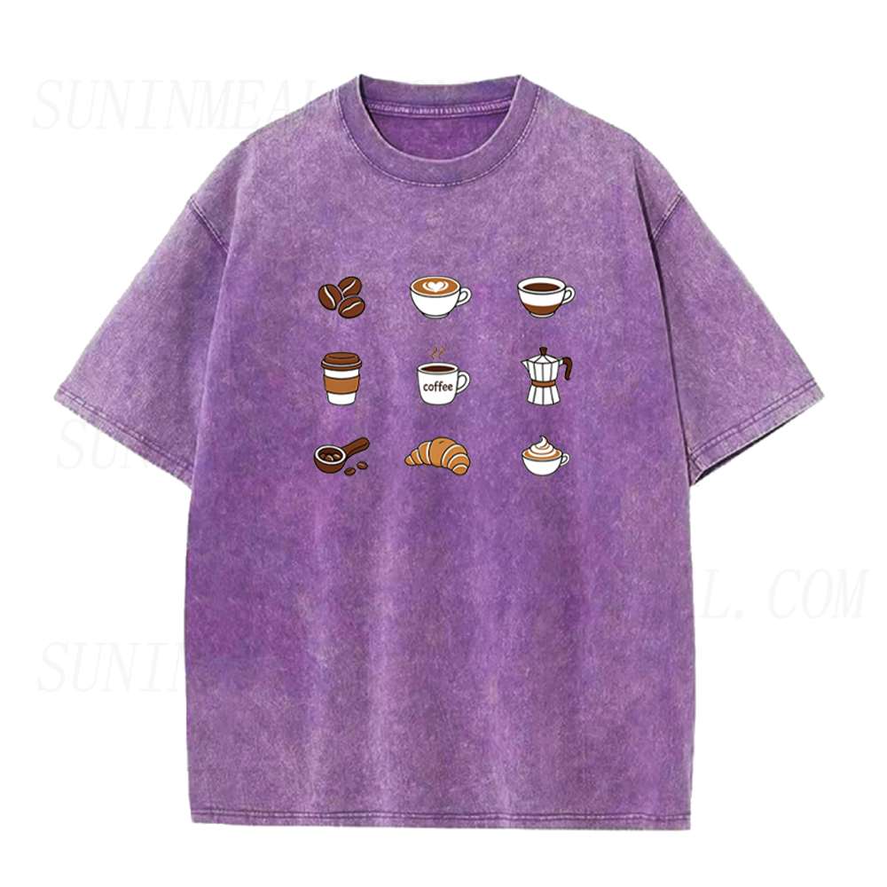 Latte Cappuccino Croissant Unisex Tee