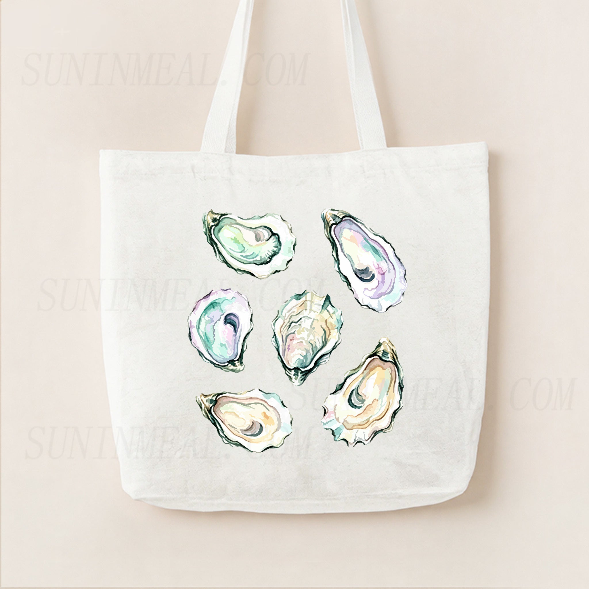Oyster Shell Canvas Tote Bag