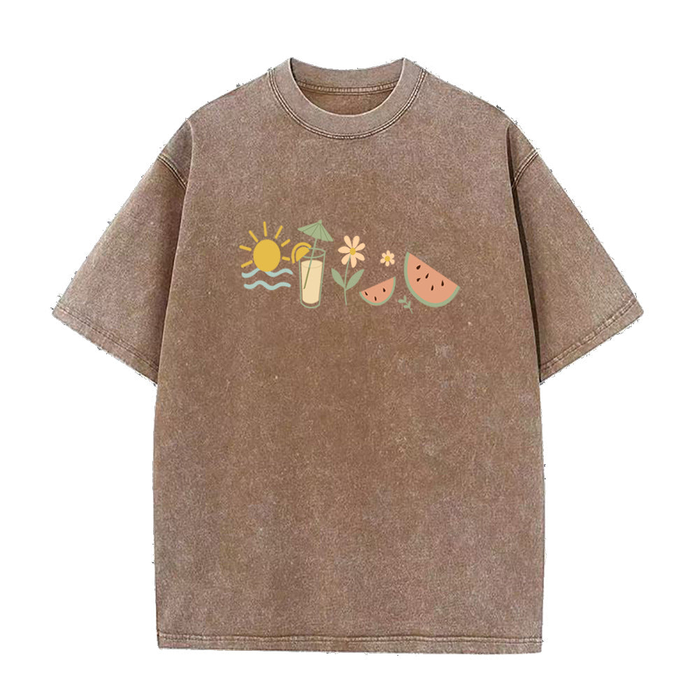 ハッピーサマーユニセックスTシャツ