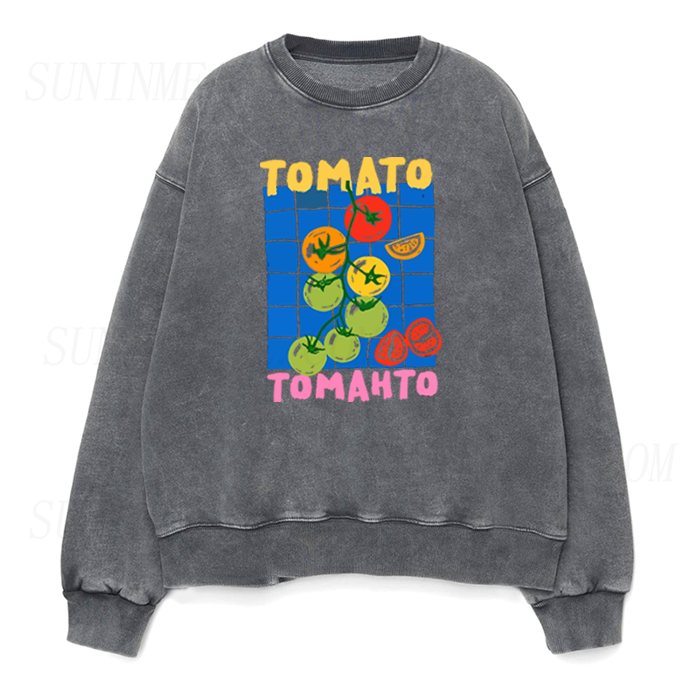 Vintage Summer Tomato Unisex Crewneck Sweatshirt