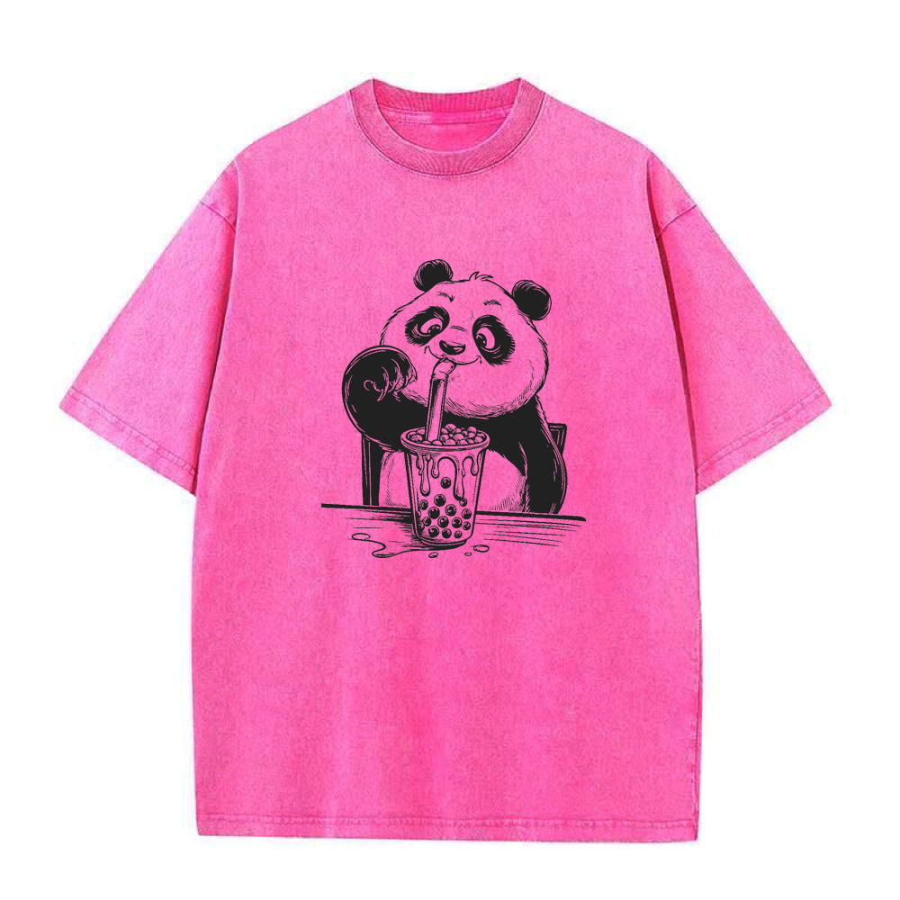 panda boba tea Unisex Tee
