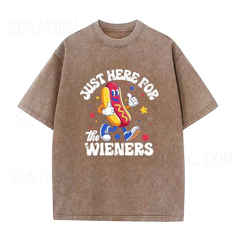 4th of July Party Just Here for The Wieners Unisex Tee