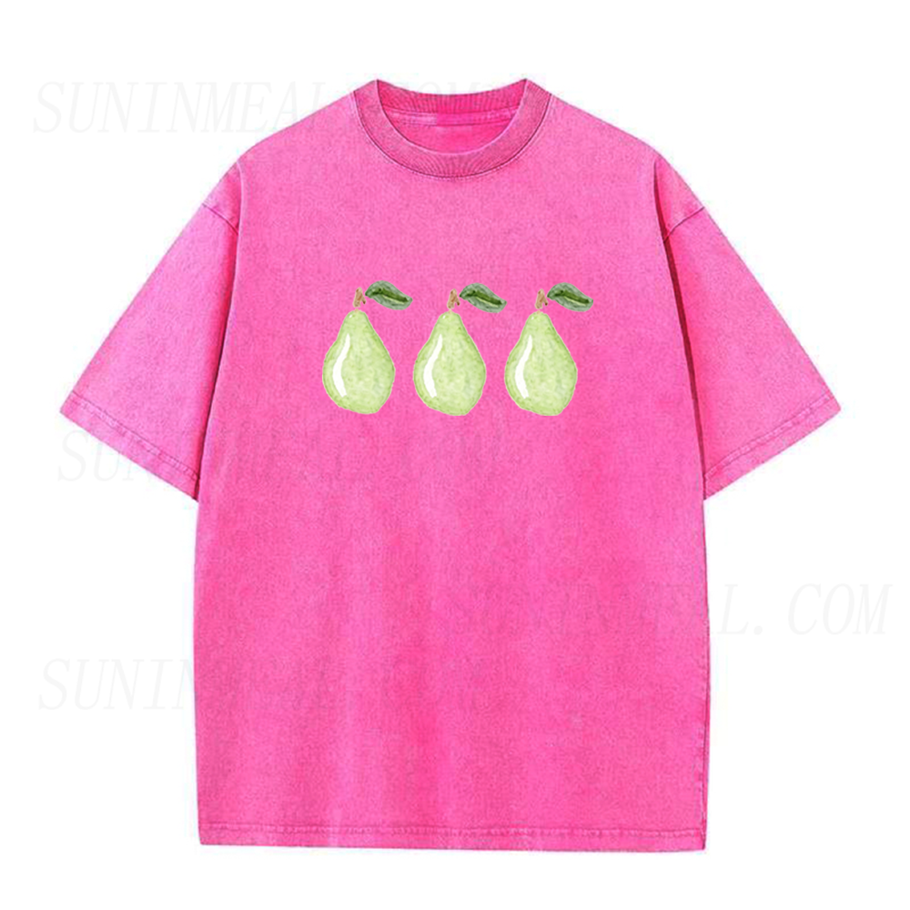 Watercolor Green Pear Unisex Tee