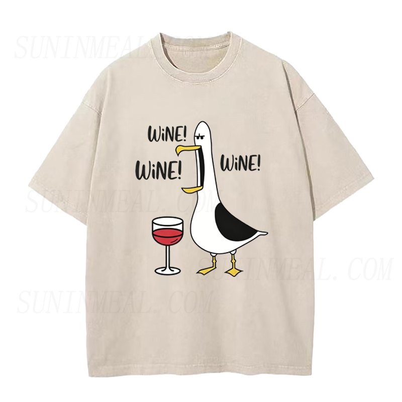 Wine Obsessed Seagull Unisex Tee