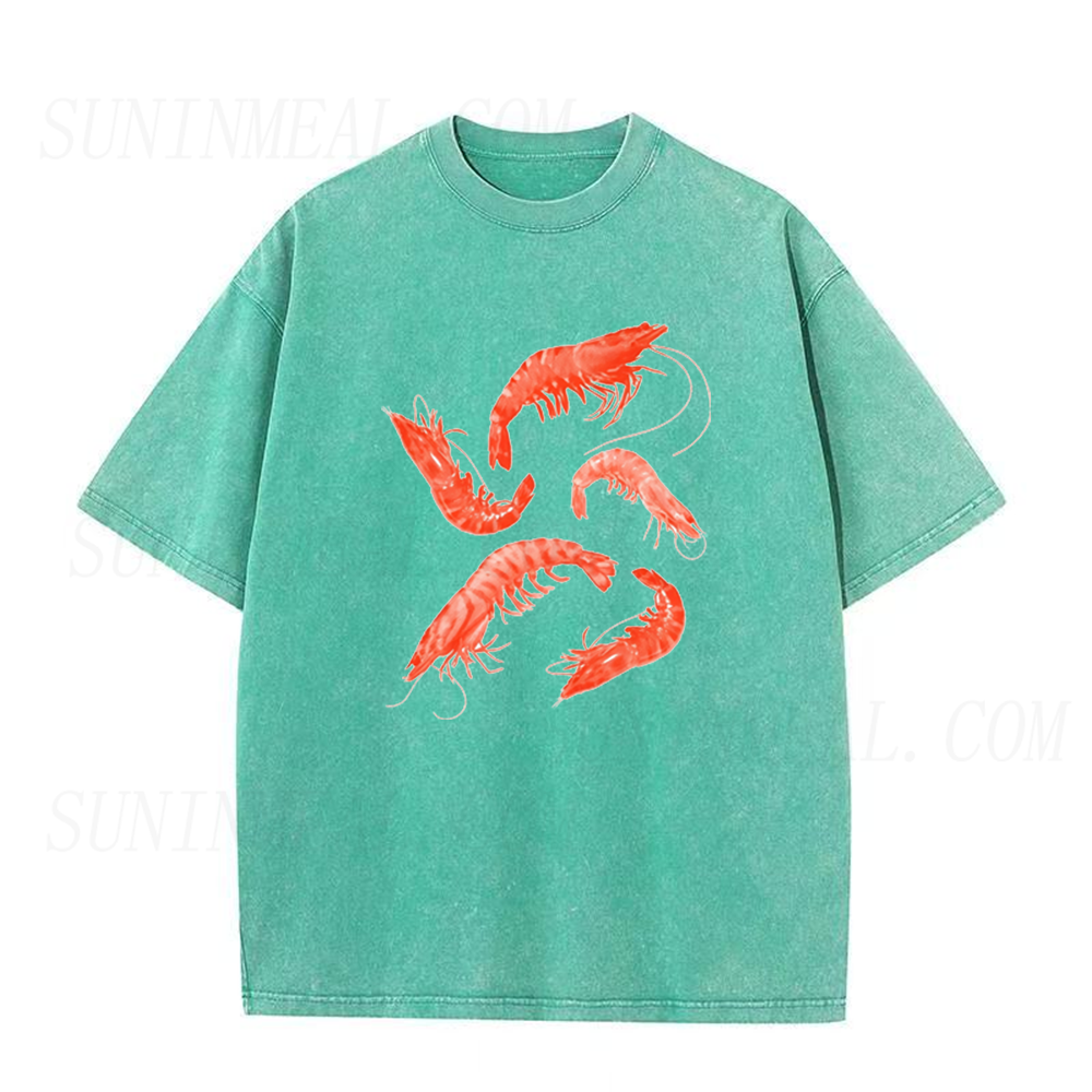 Watercolor Red Shrimp Unisex Tee