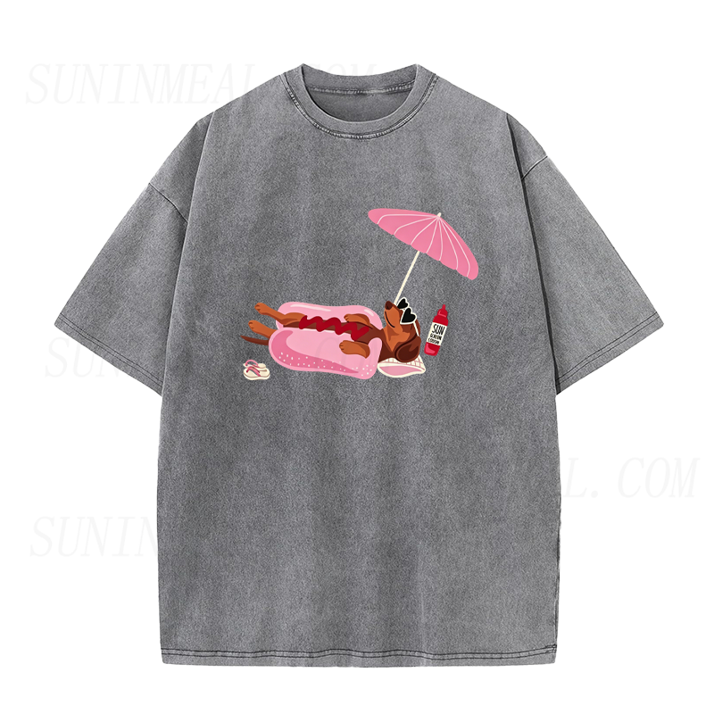 The Real Hot Dog on Vacation Unisex Tee