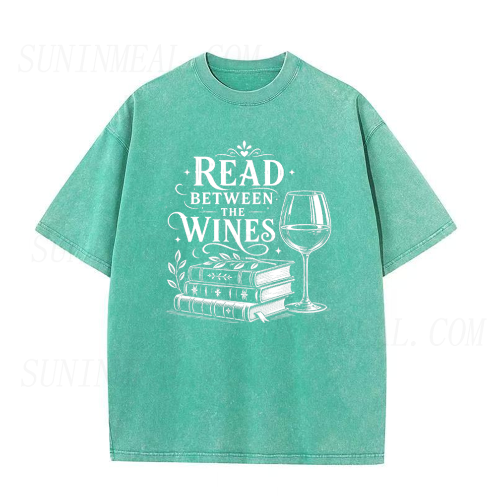 Read Between The Wines Book And Wine Lover Unisex Tee