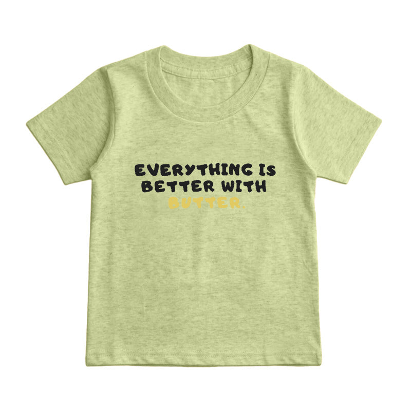 Everything is better with Butter Kids T-Shirt