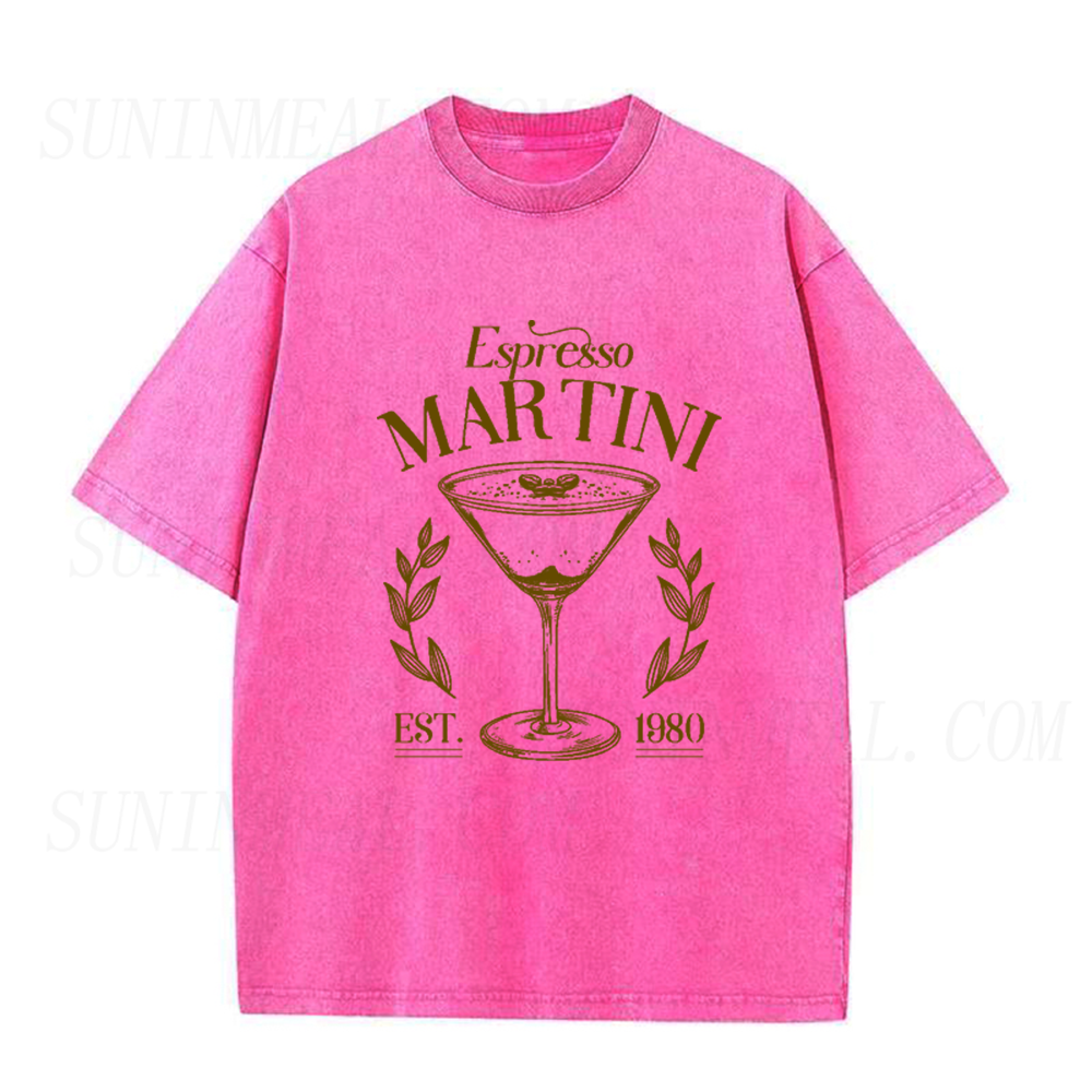 Retro Espresso Martini Cocktail Graphic Unisex Tee