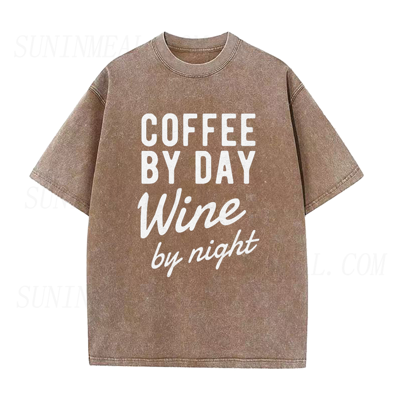 Coffee By Day Wine By Night Unisex Tee