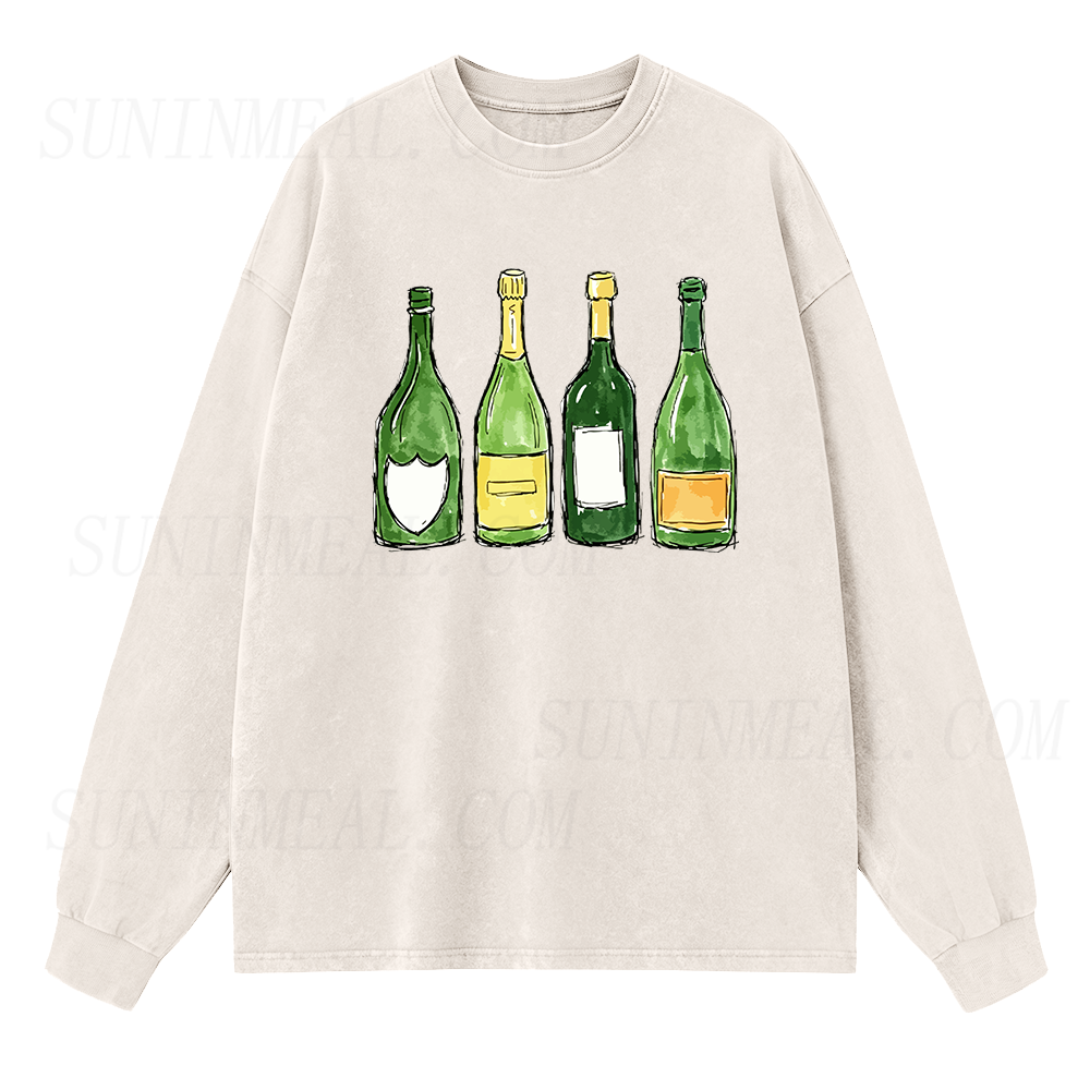 Champagne Lineup Long Sleeve Unisex Tee