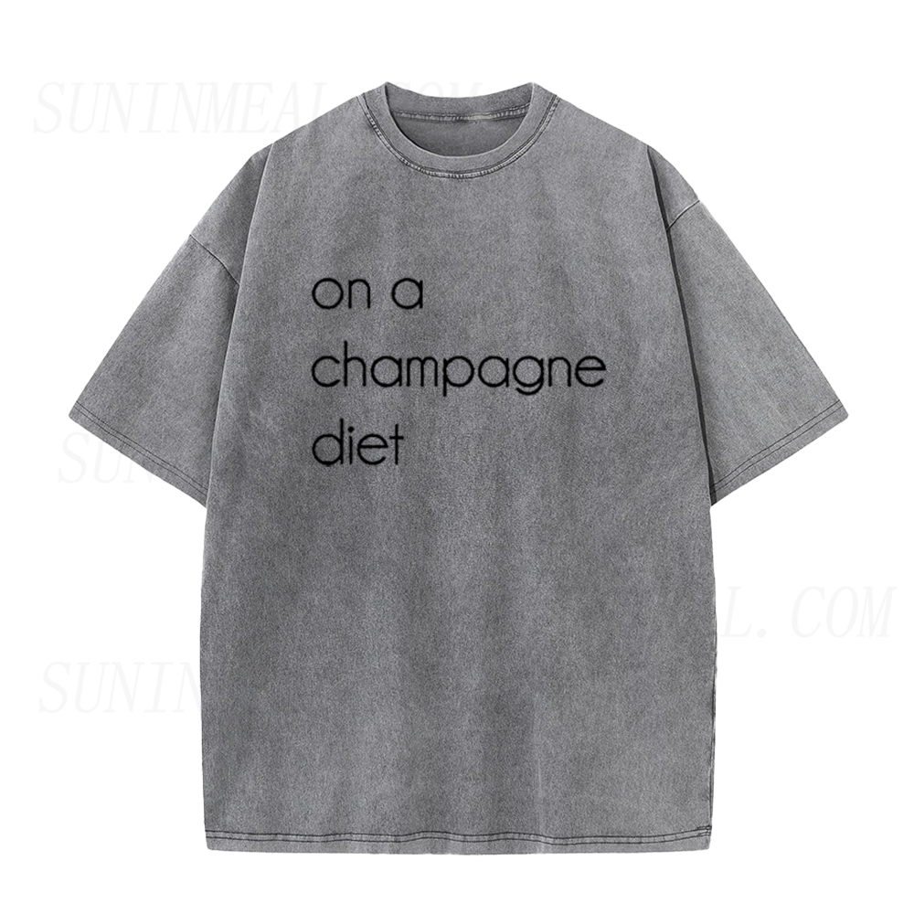 On A Champagne Diet Unisex Tee