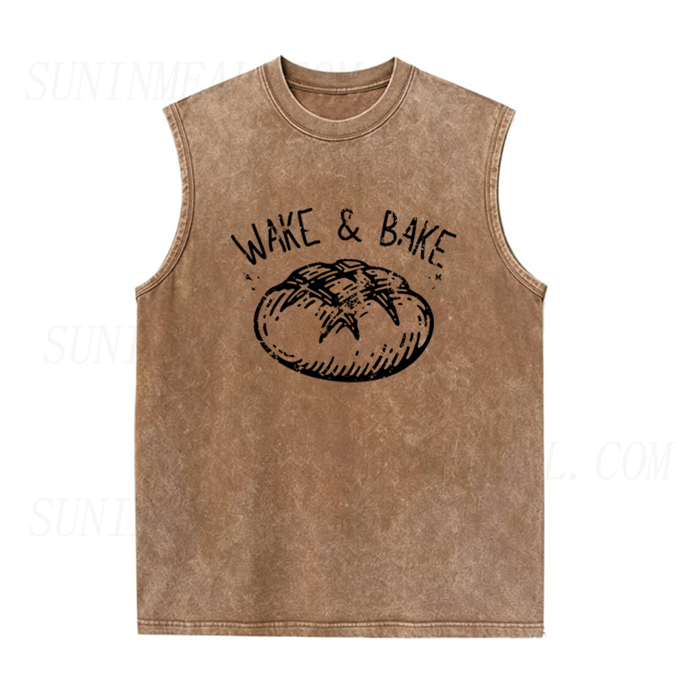 Wake and Bake Unisex Tank Top