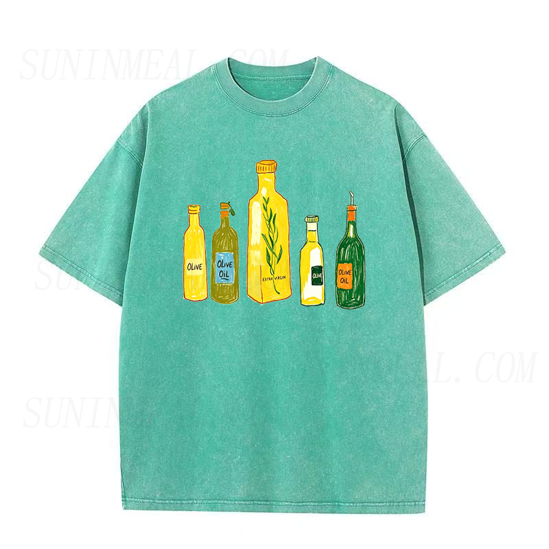 Olive Oil Bottles Unisex Tee