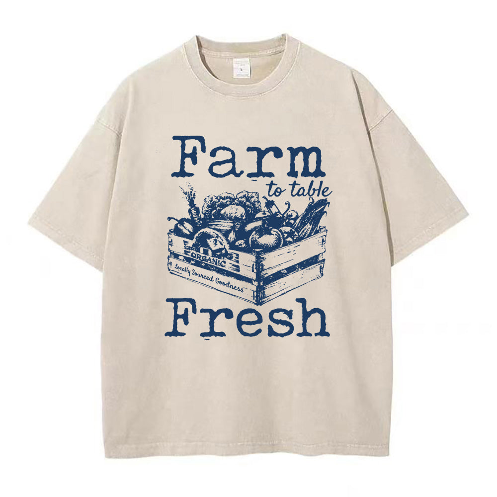ファーム・トゥ・テーブル フレッシュ ユニセックス Tシャツ